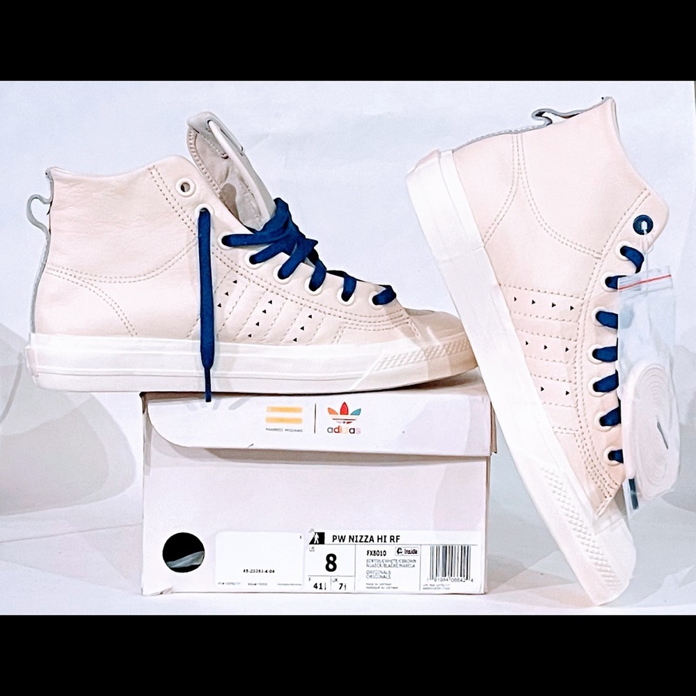 Adidas- Pharrell Williams PW Nizza Hi RF , color FX 8010, Cwhite originals